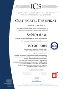 Certifikat ISO 9001