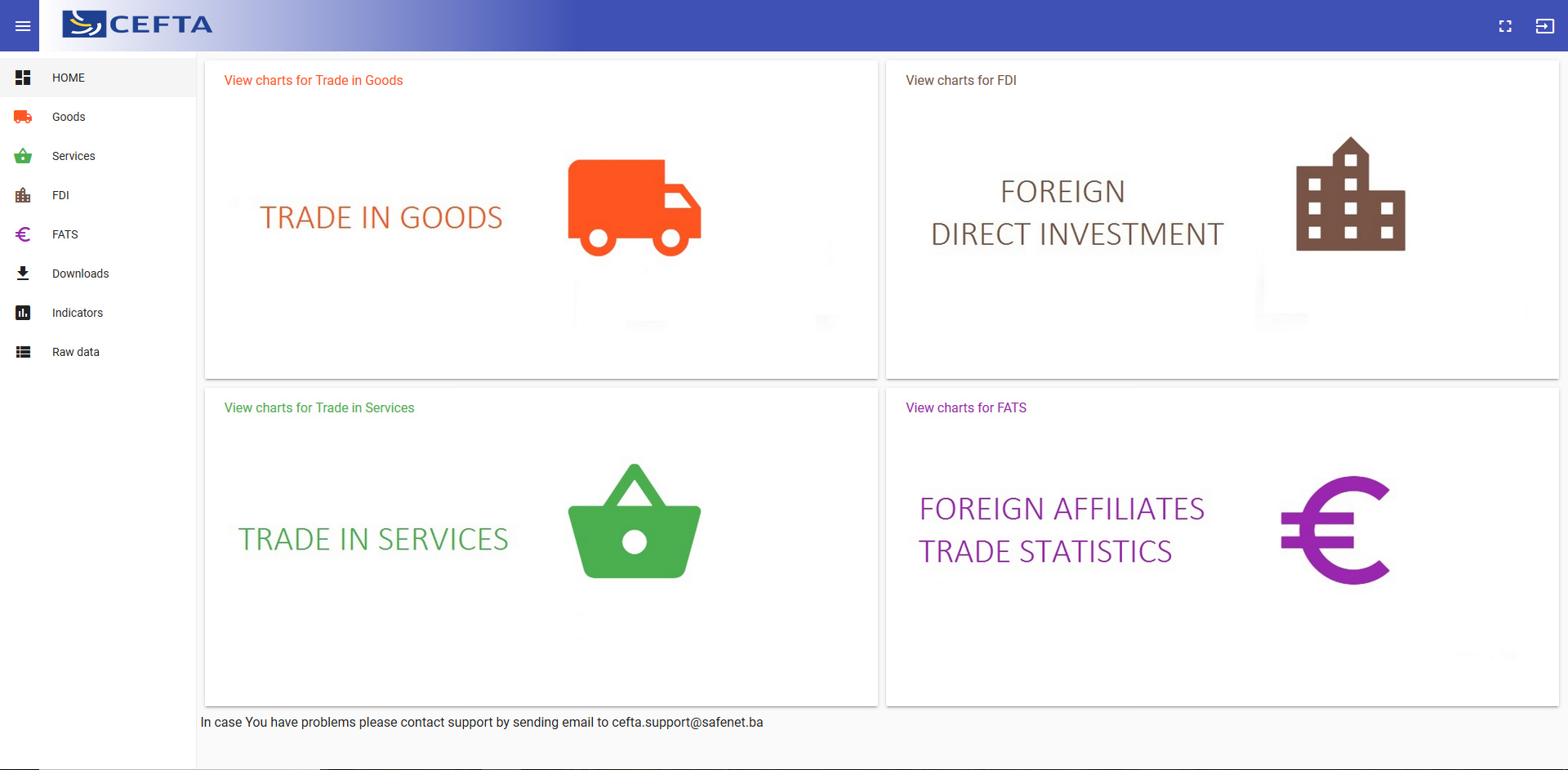 Project on Visualization of CEFTA Statistics - Safenet